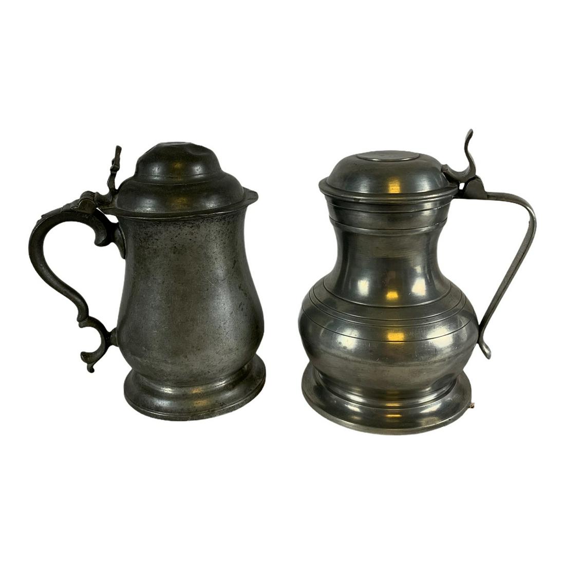 Pair of Pewter Tankards (1 of 3)