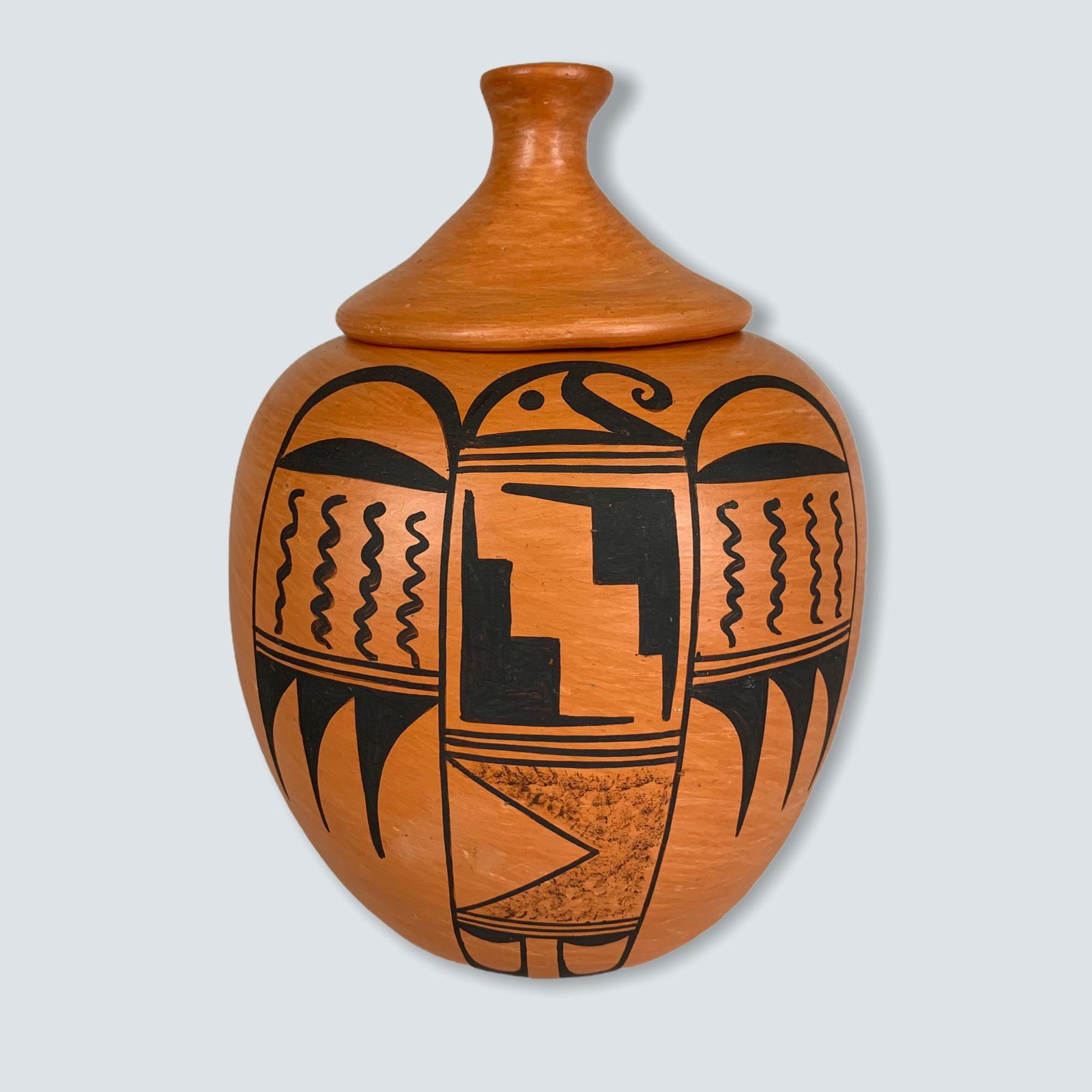 Hopi Stella Huma Parrot Pattern Jar (1 of 4)