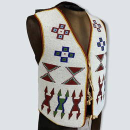 1890s Blackfoot Vest - Full Beaded Front