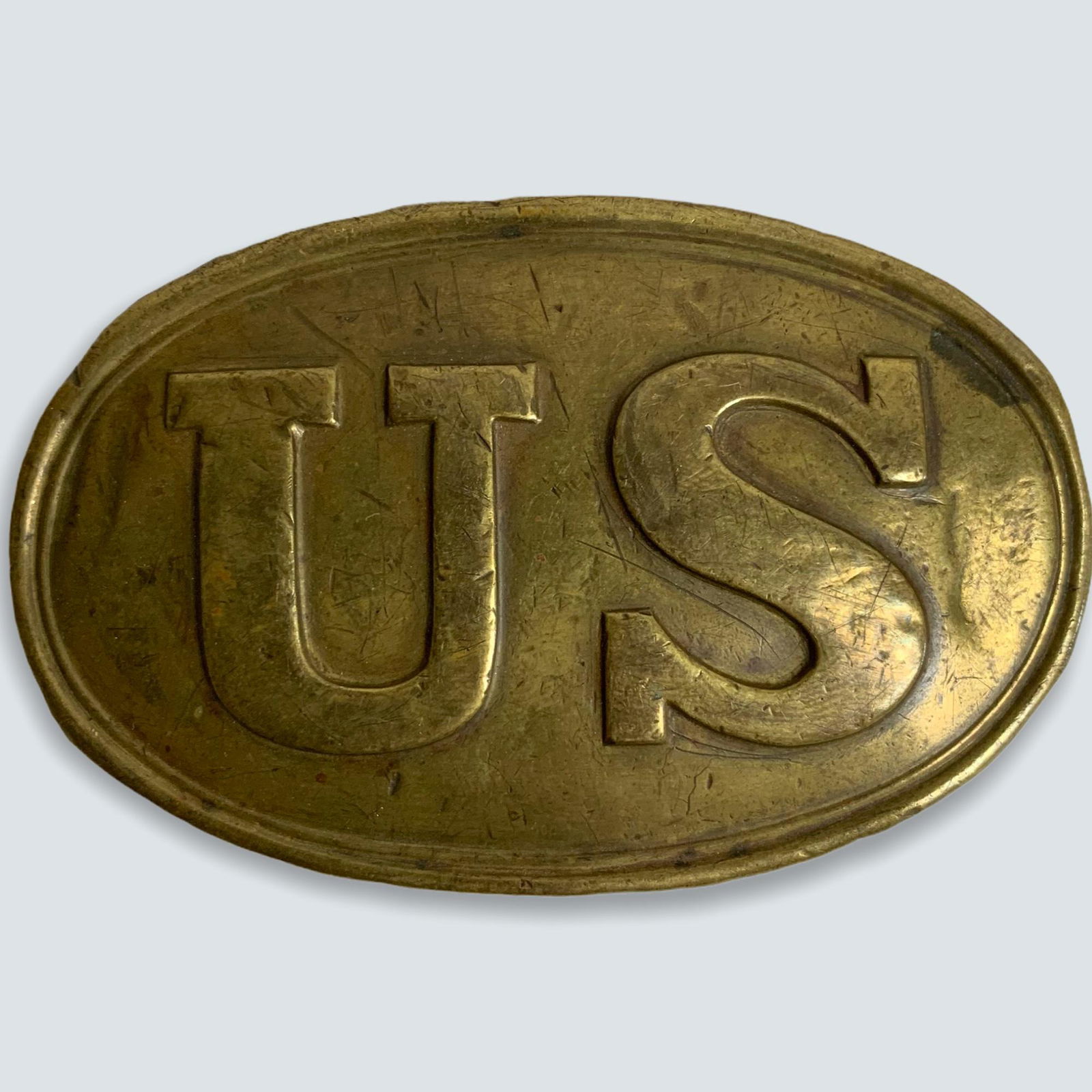 U. S. Civil Ware Brass Belt Buckle (1 of 2)