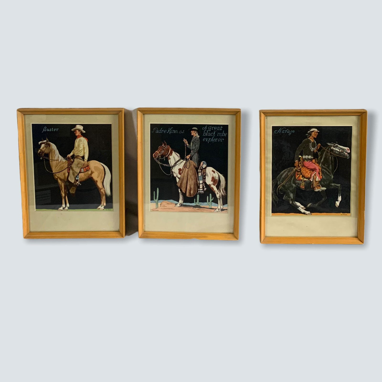 Set of six Jo Mora Western Prints (1 of 3)