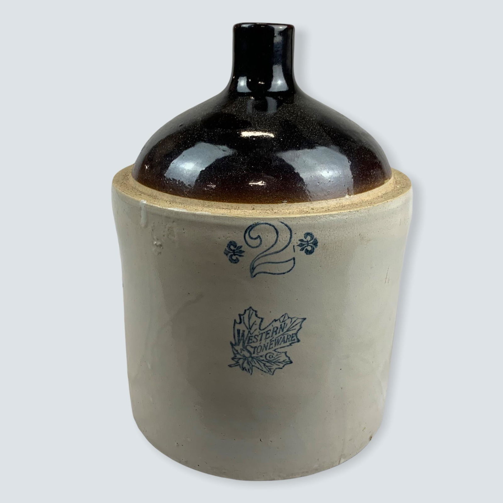 Two Gallon Western Stoneware Co. Shoulder Jug (1 of 2)