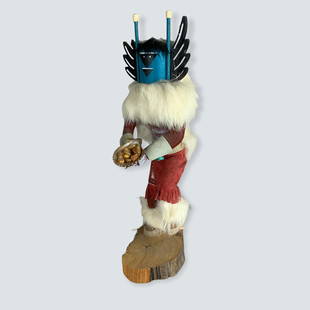 Navajo Crow Mother Kachina: Very nice Crow Mother kachina made by N. Yuzzo, also has T.T. 409828 on the bottom. Excellent