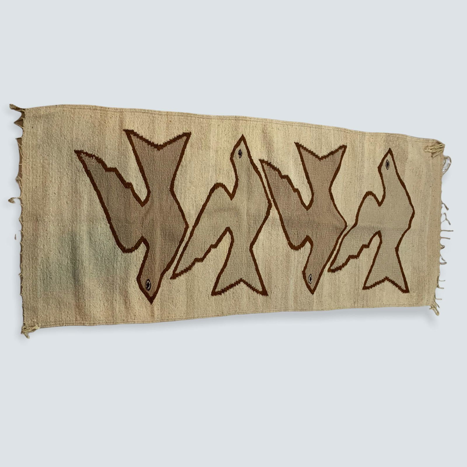 Mexican Rug With 4 Large Doves (1 of 1)