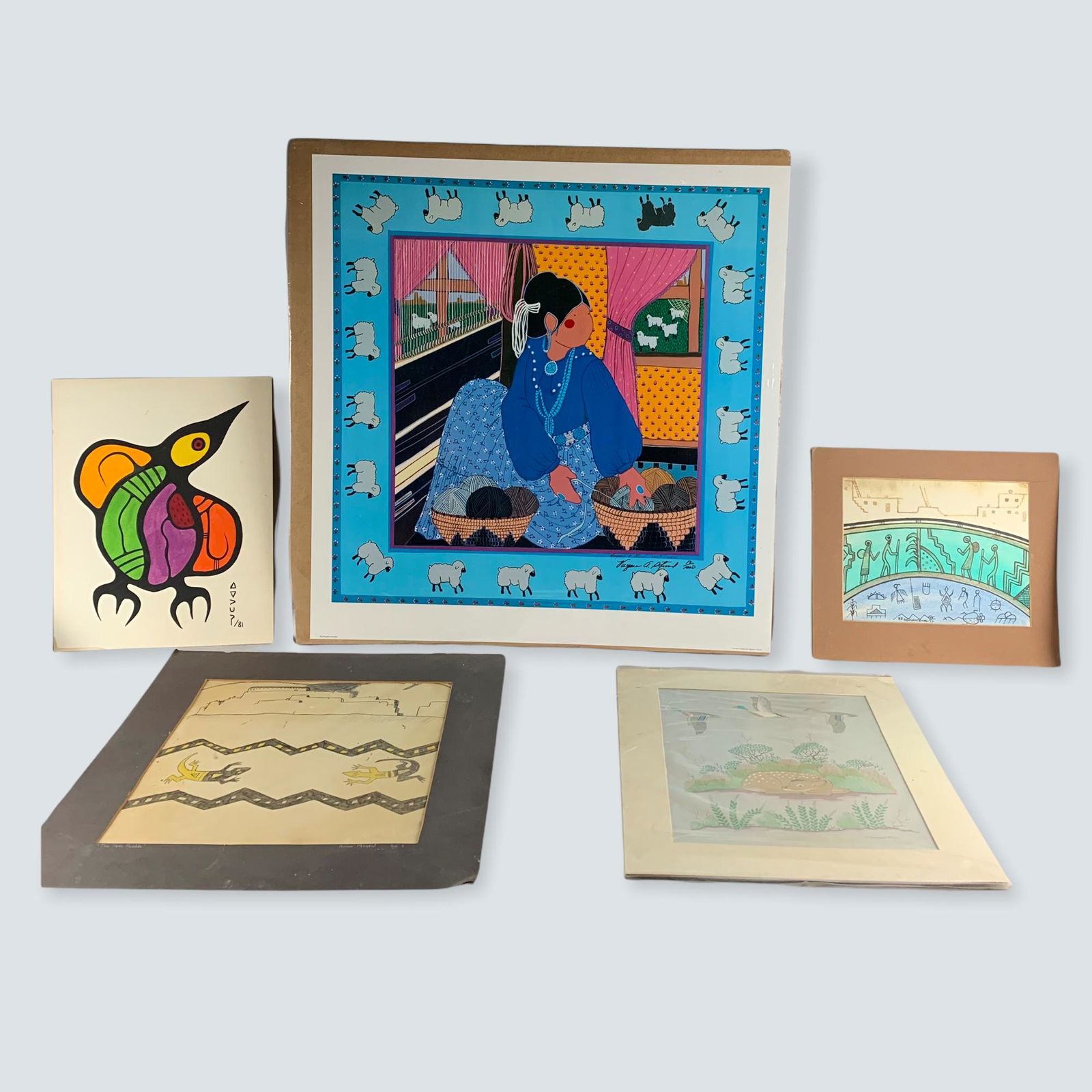 7 Various Native Prints and Paintings (1 of 1)