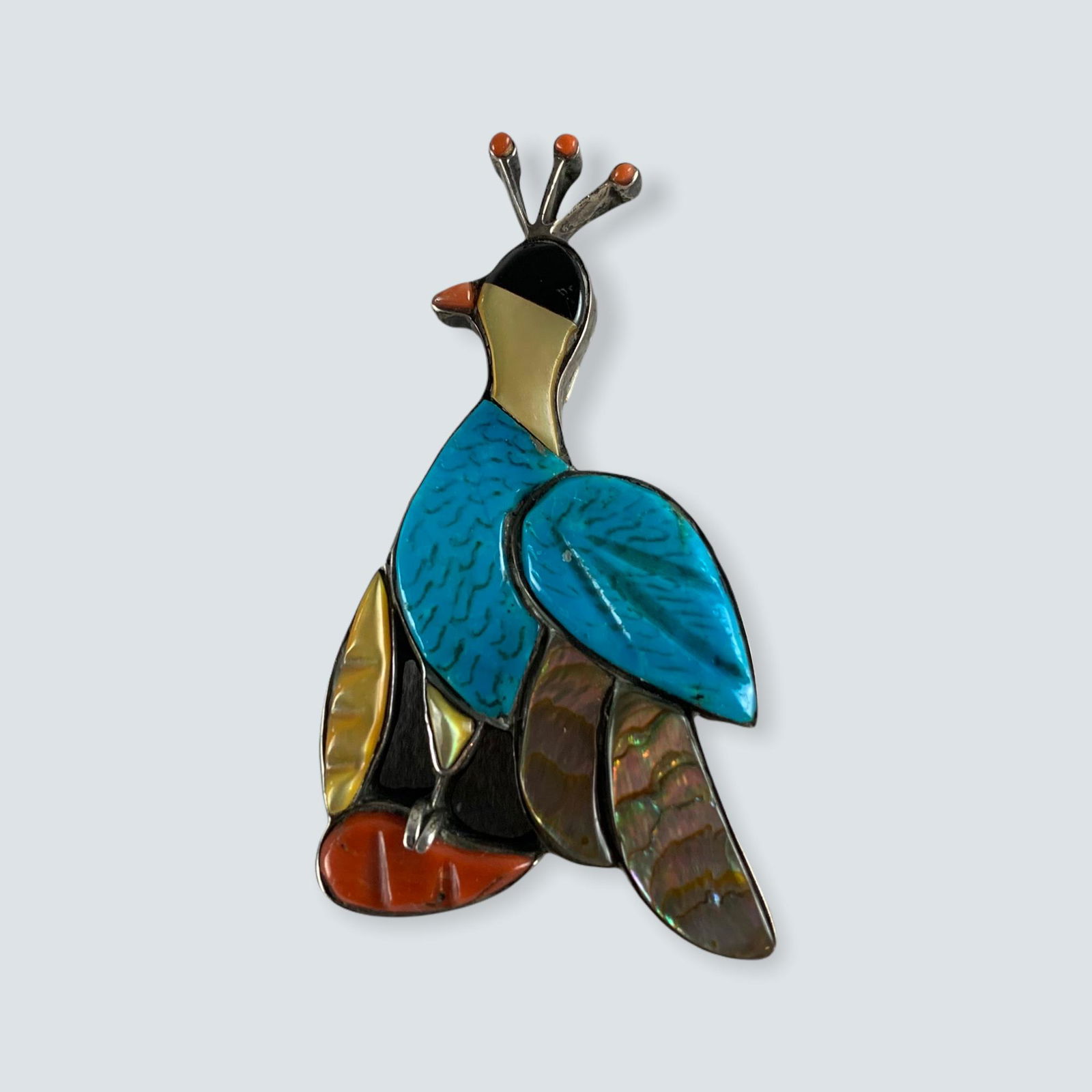 Zuni Inlay Pin/Pendant by Patsy Spencer (1 of 2)