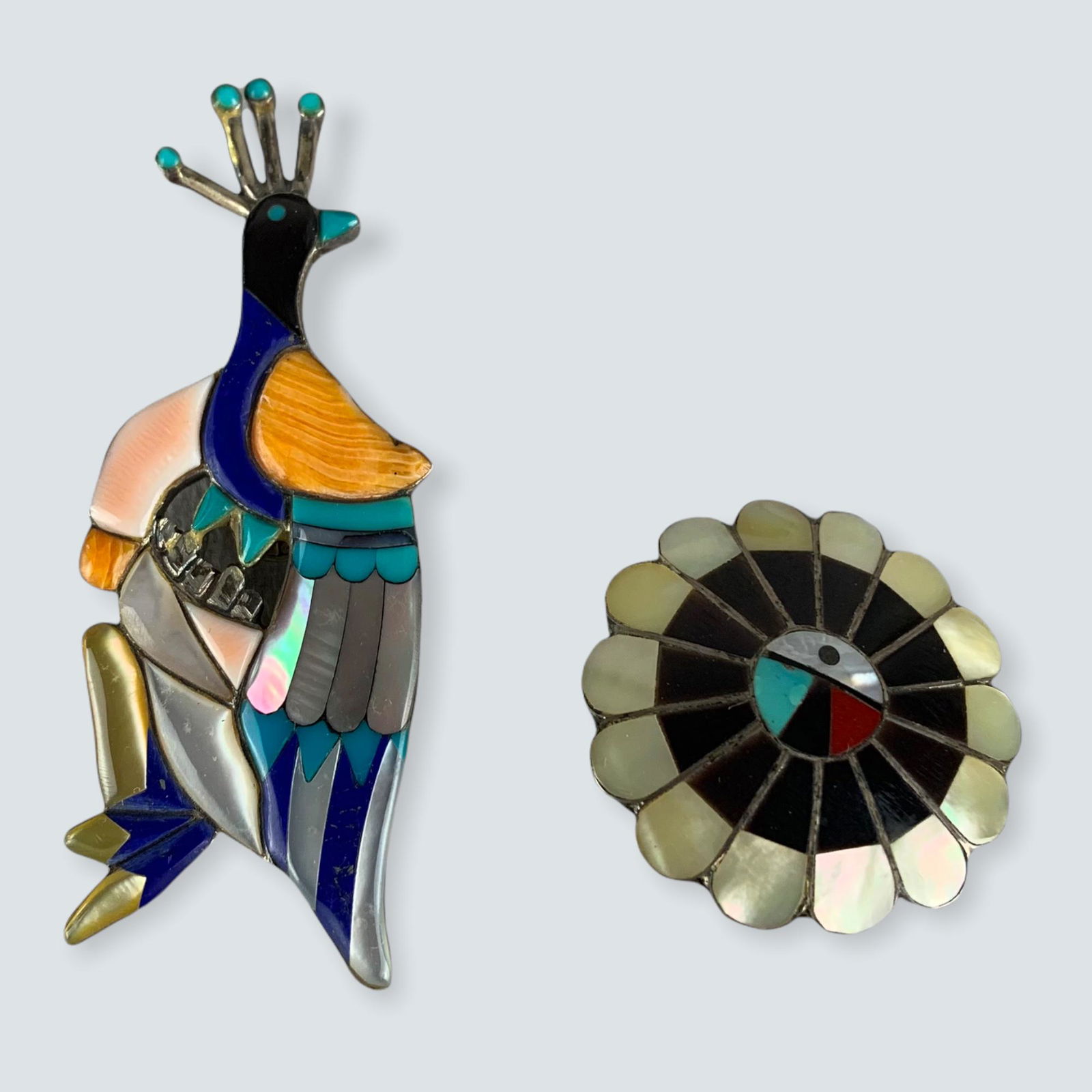 2 Zuni Inlay Pins (1 of 2)