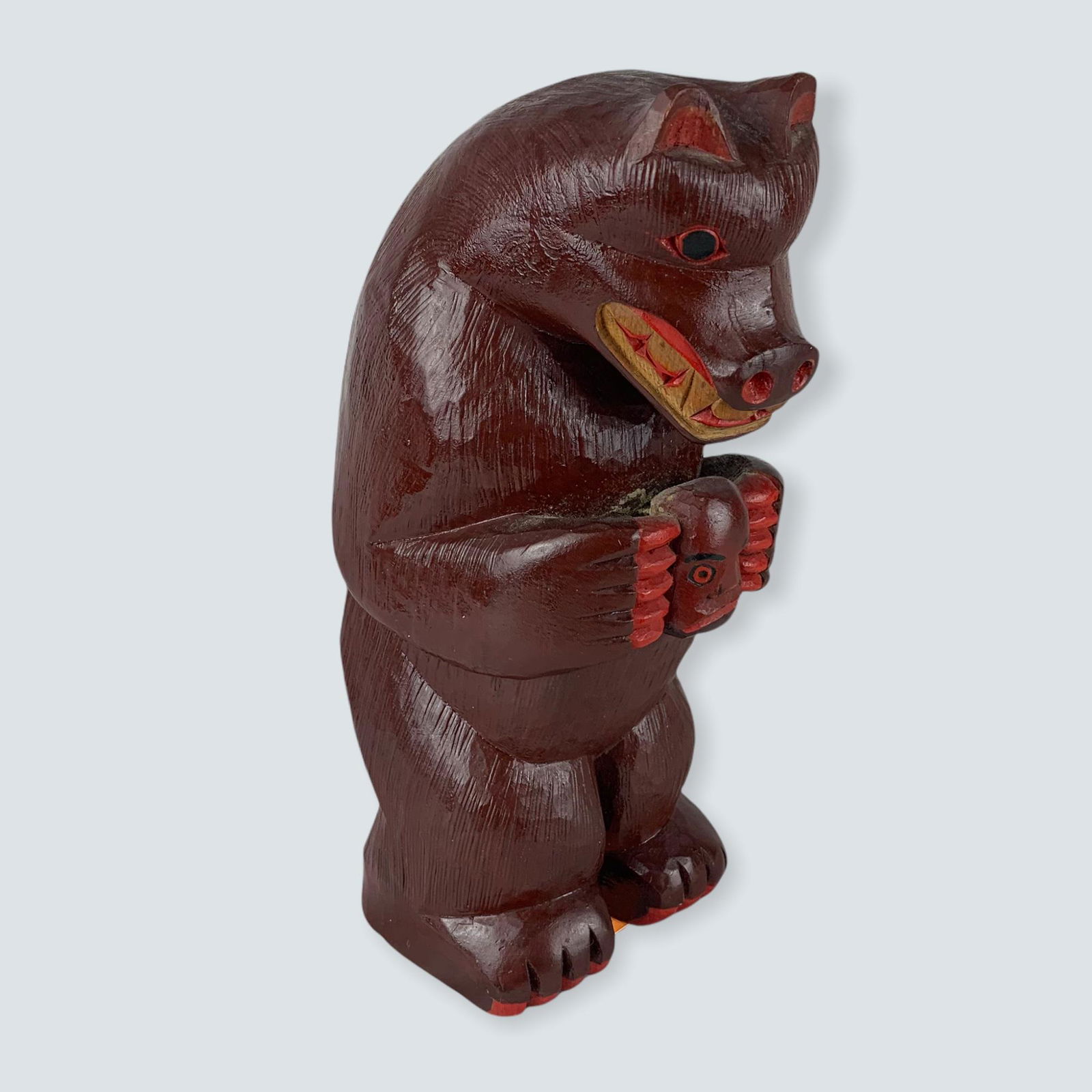 NWC Carved Bear Holding Spirit (1 of 1)