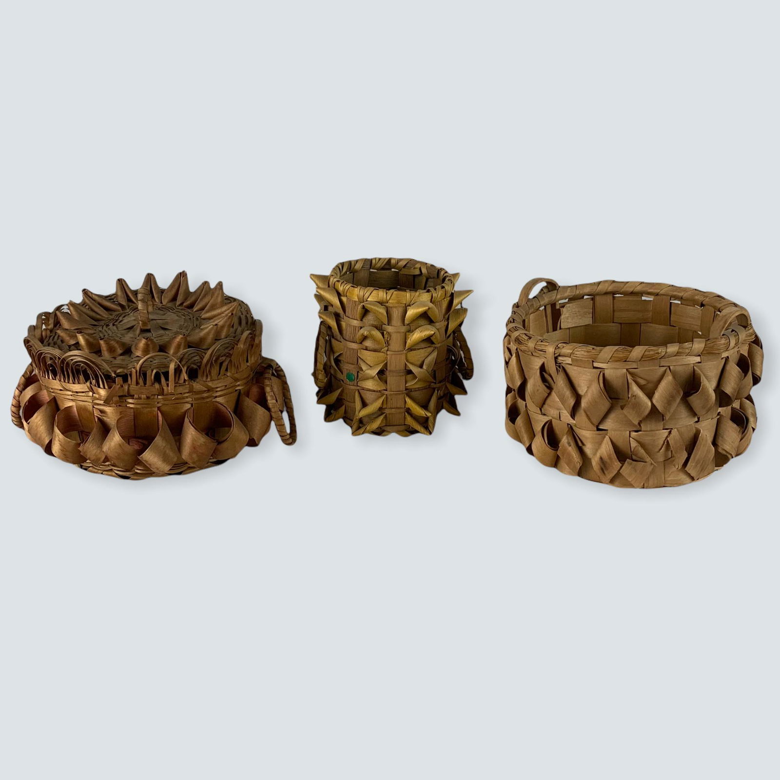 Group of 3 Early Woodlands Baskets (1 of 1)