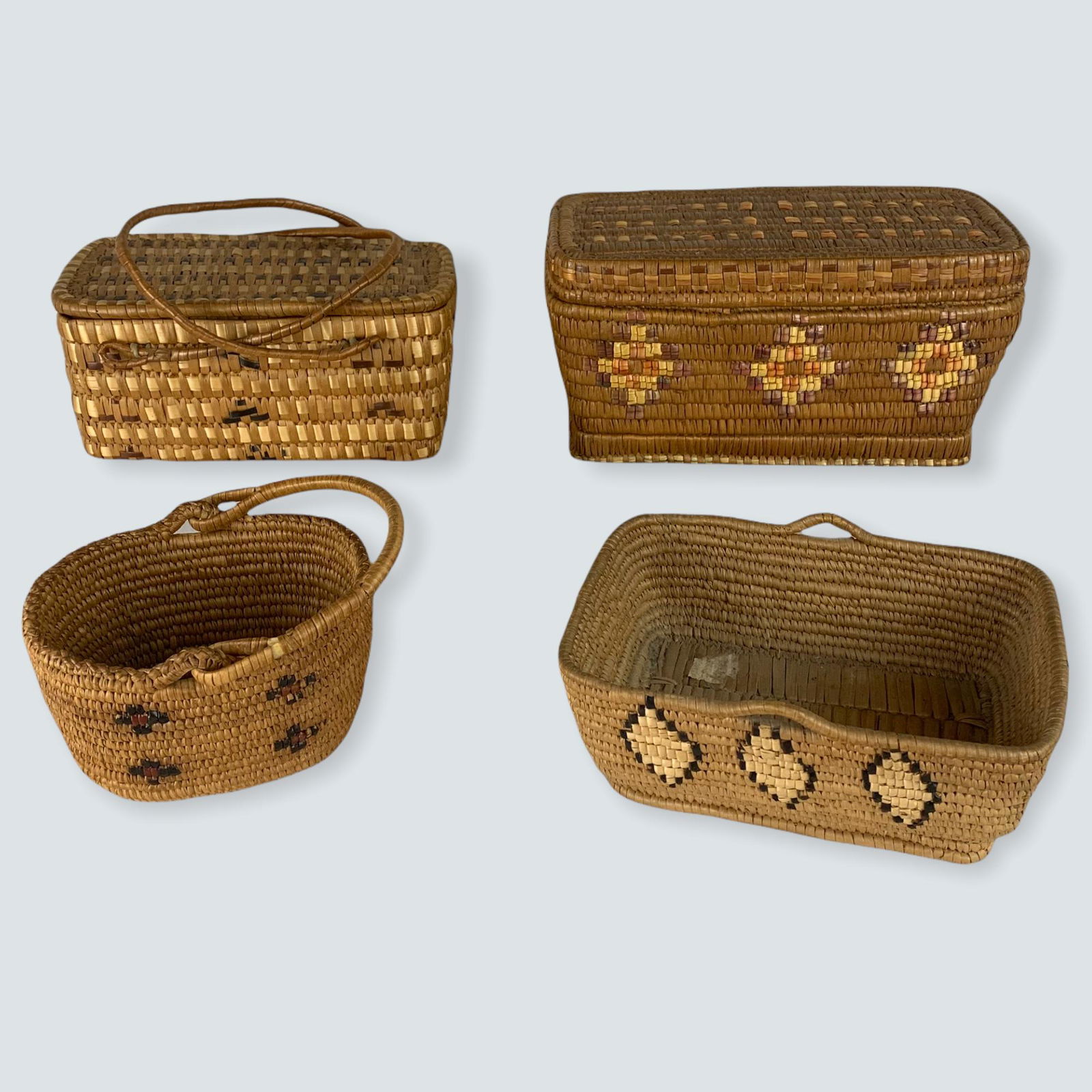 4 Thompson River Imbricated Baskets (1 of 2)