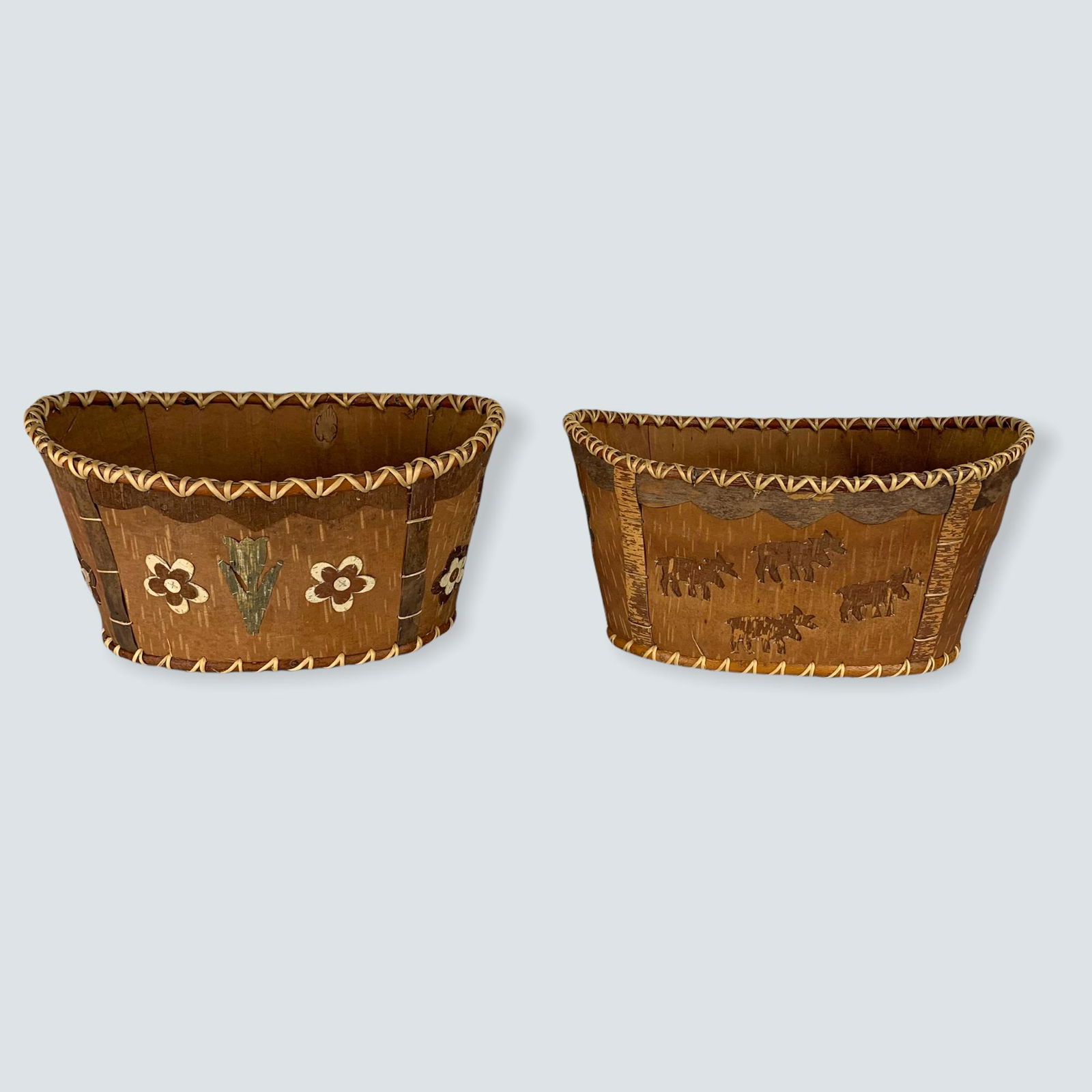 Two Birch Bardk Baskets (1 of 3)