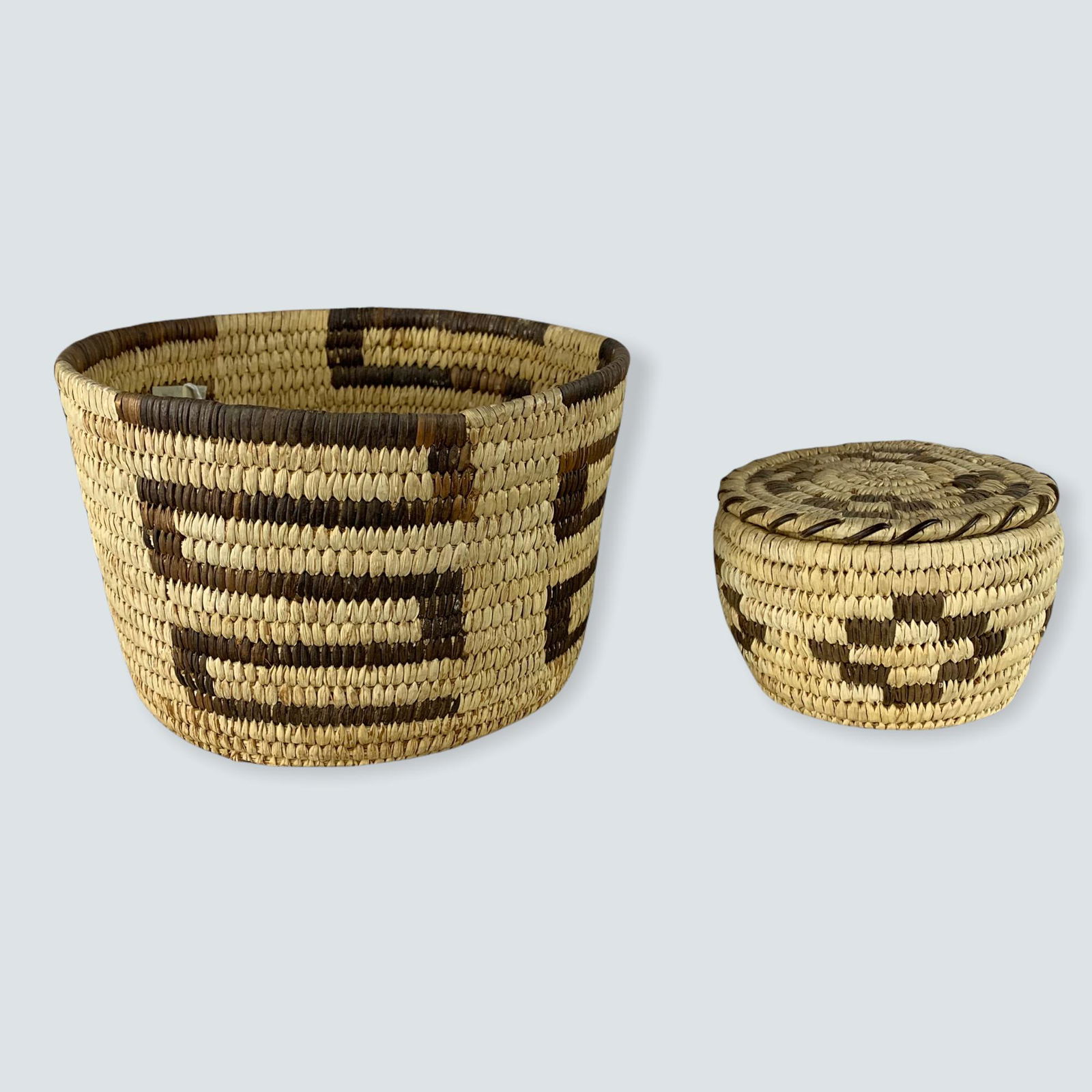 2 Papago [ Tohono Oâ€™odham ] Baskets (1 of 2)