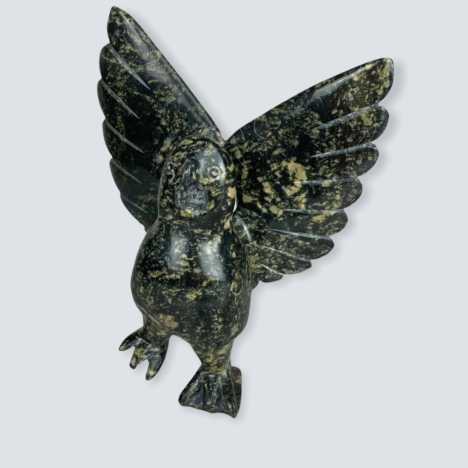 Super Inuit Carved Owl Sculpture (1 of 2)