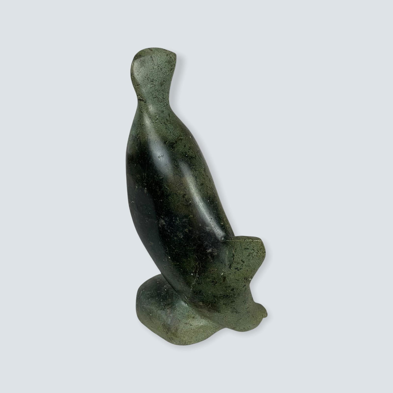 Large Soapstone Carving of Seal by â€˜ Peter Ningedseak (1 of 2)