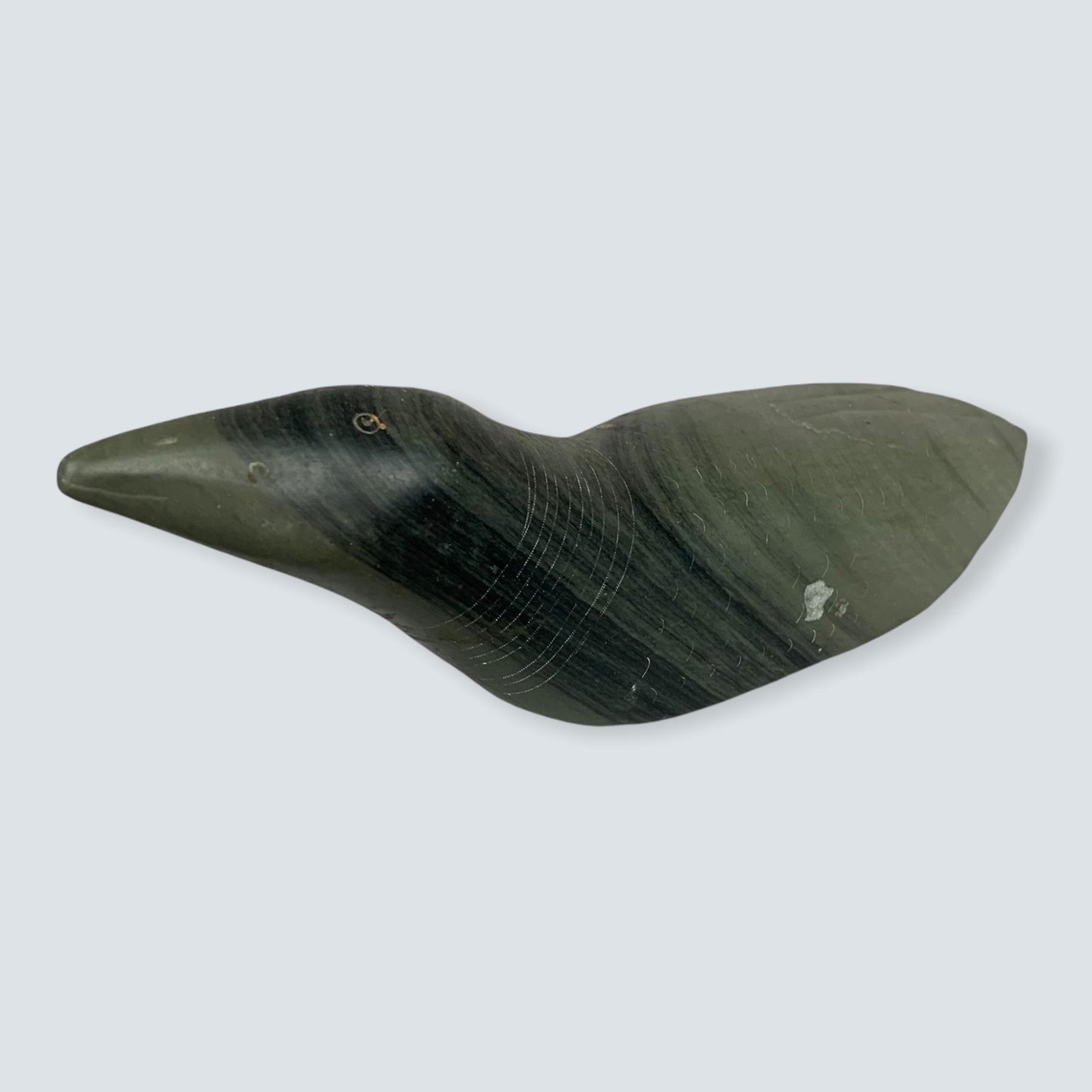 Inuit Soapstone Sculpture of Loon (1 of 2)