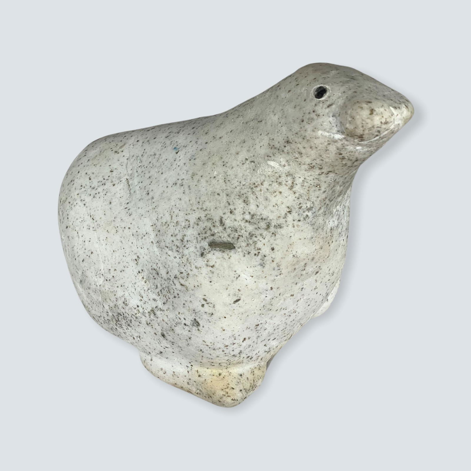 Heavy Inuit Sculpture of a Sea Lion by Ningoohiak Cape (1 of 2)