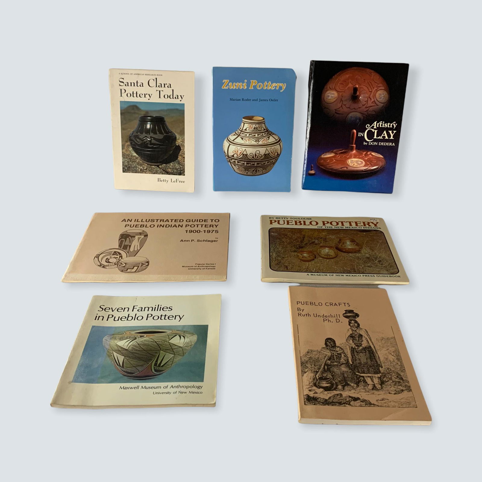 7 Native research Books on Pottery (1 of 1)