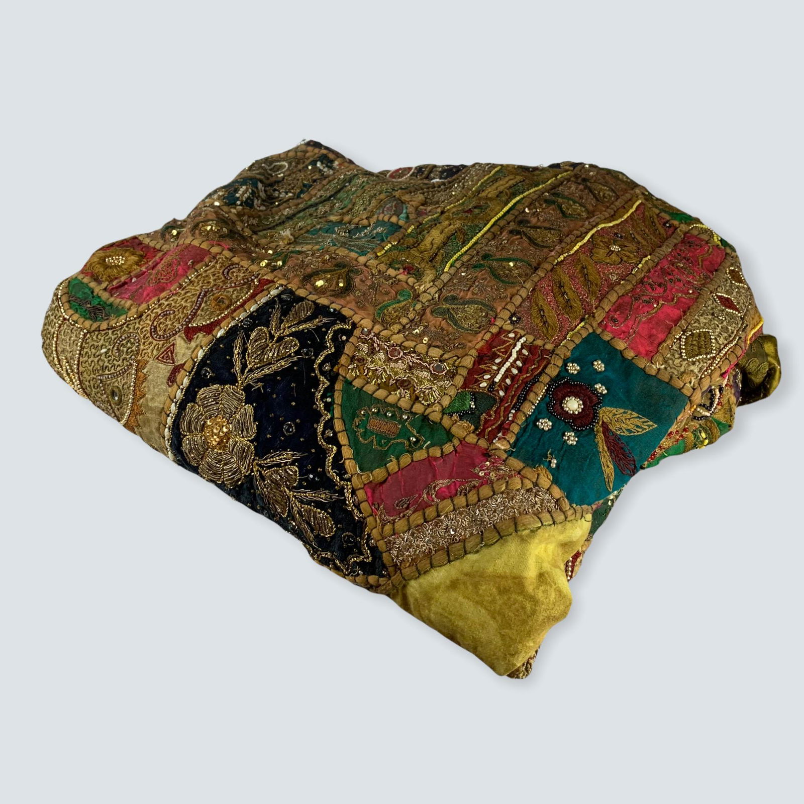 Hand Sewn Large Blanket From India (1 of 1)