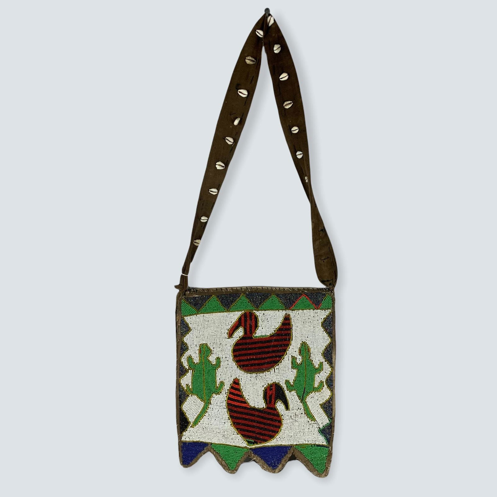 Fully Beaded Figural African Panel Bag (1 of 2)