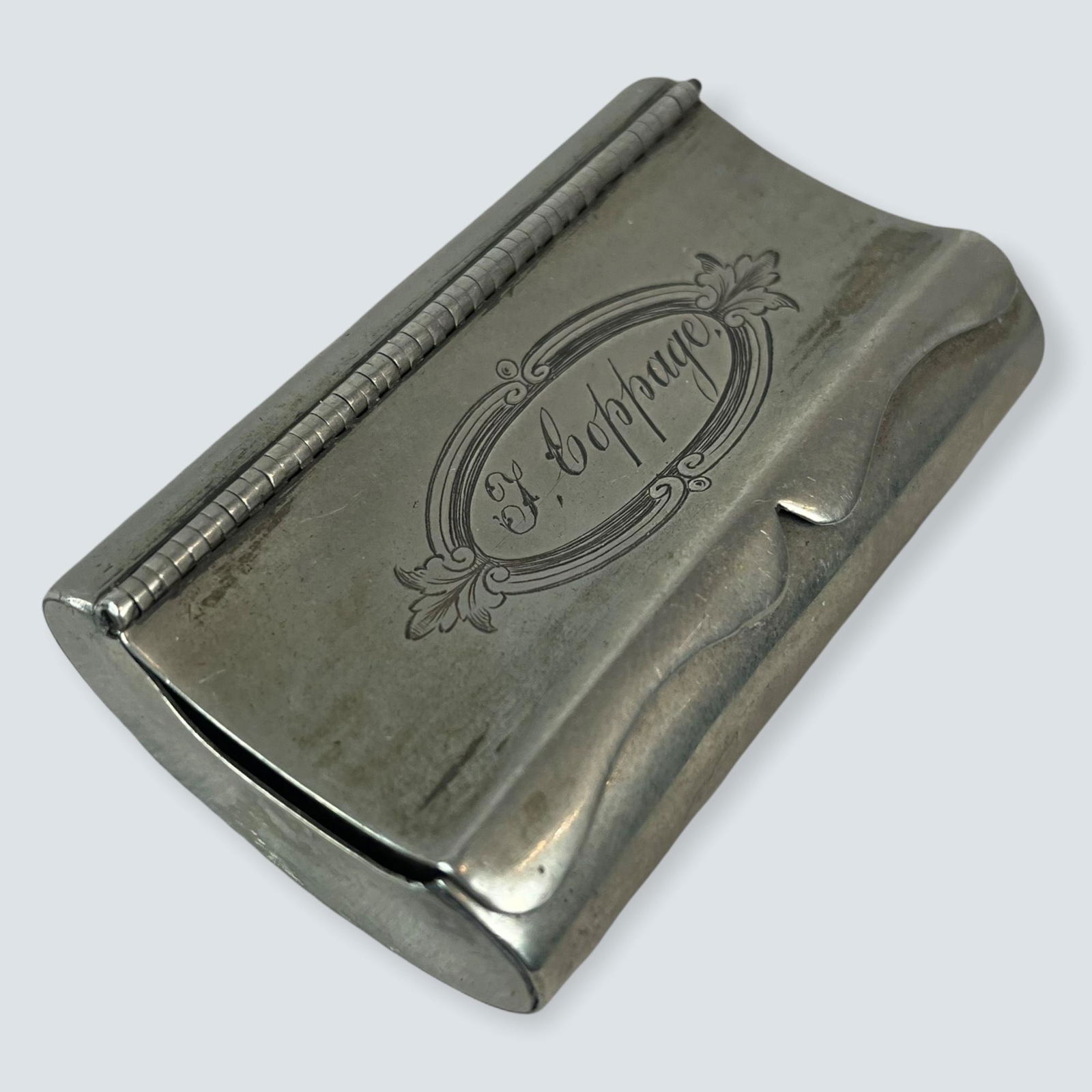 Antique German Silver Snuff Box (1 of 2)