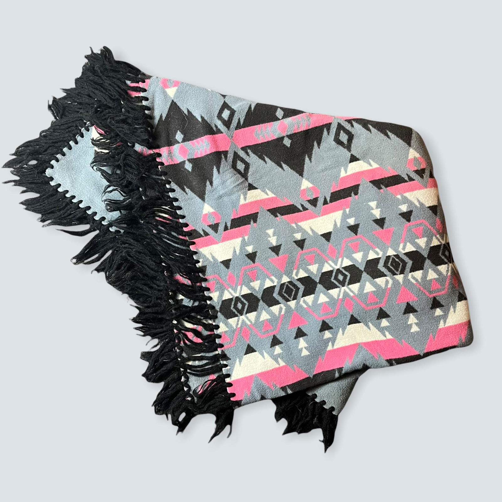 Vintage Indian Design Camp Blanket with Fringe (1 of 1)