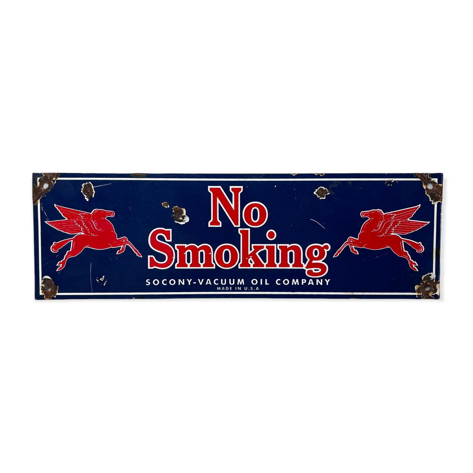 No Smoking Socony - Vacuum Sign w/ Pegasus (1 of 2)