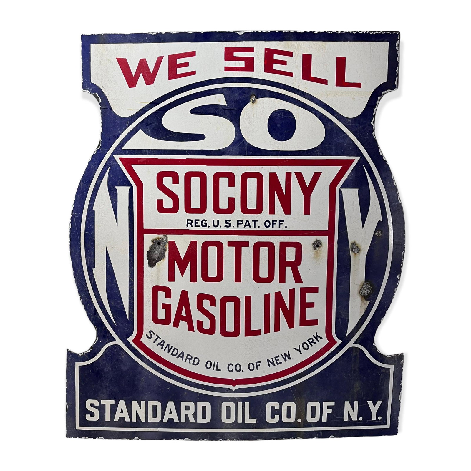 Standard Oil We Sell Socony Motor Gasoline Sign (1 of 3)