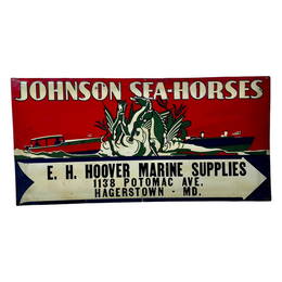 Johnson Sea-Horses Dealer Sign