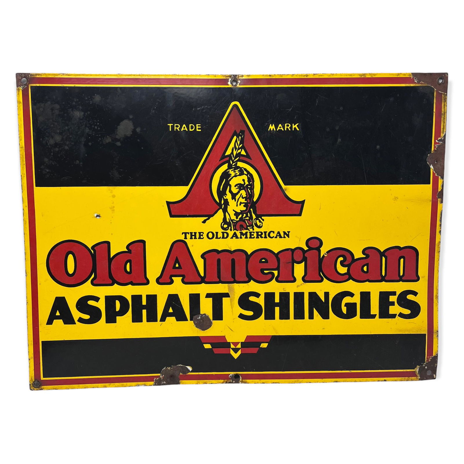 Old American Asphalt Shingles Sign (1 of 2)