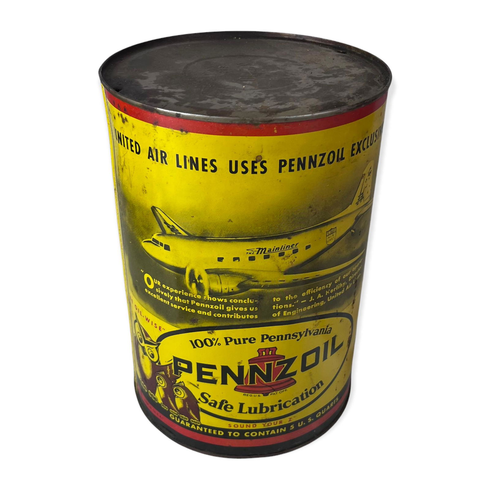 United Airlines Pennzoil Oil Can (1 of 4)