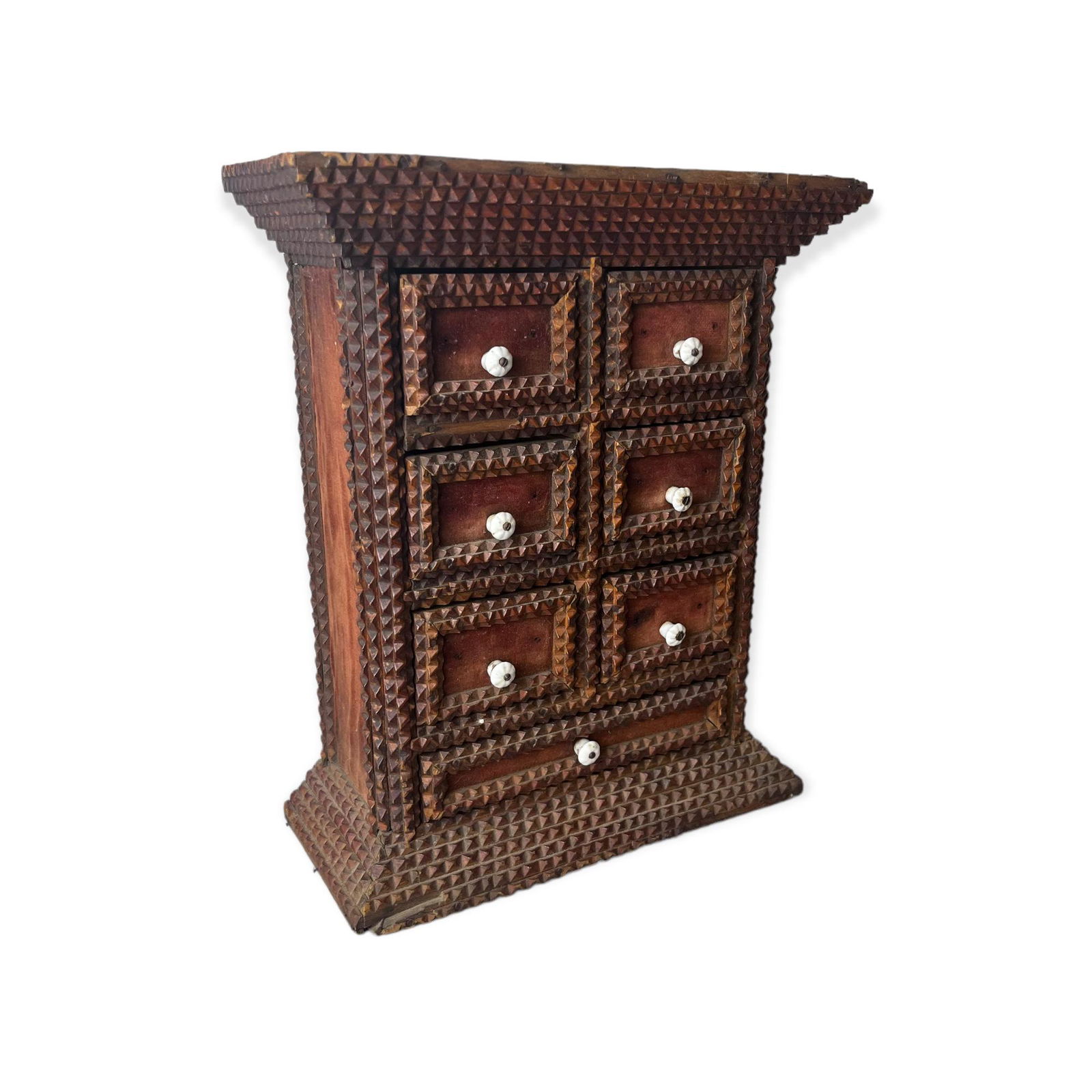 Great 7 Drawer Tramp Art Spice Chest (1 of 2)