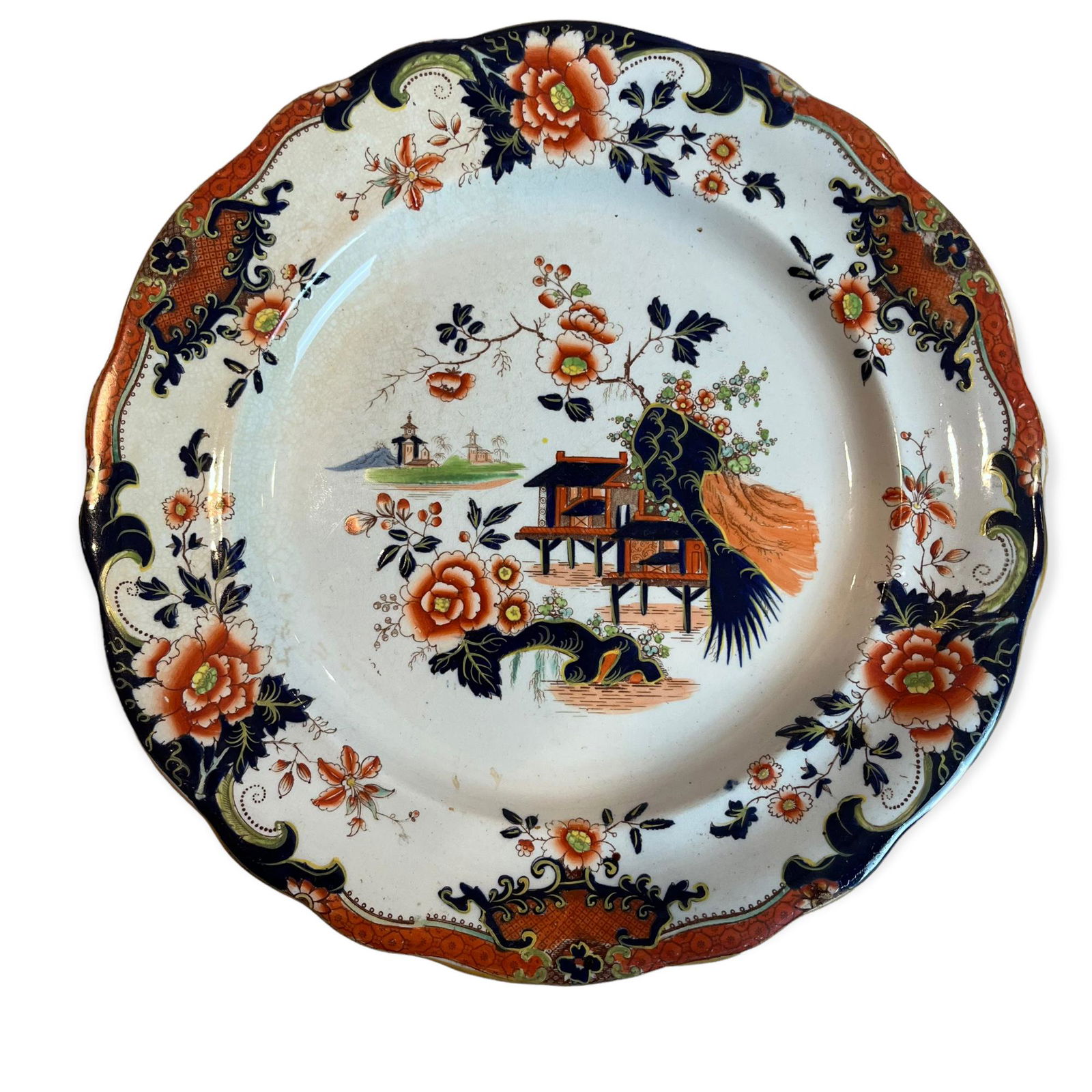 Set of 12 Dinner Plates by WEB (1 of 3)