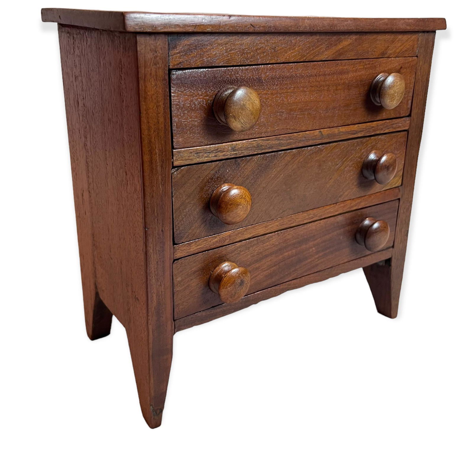 Salesman Sample Walnut Chest (1 of 4)