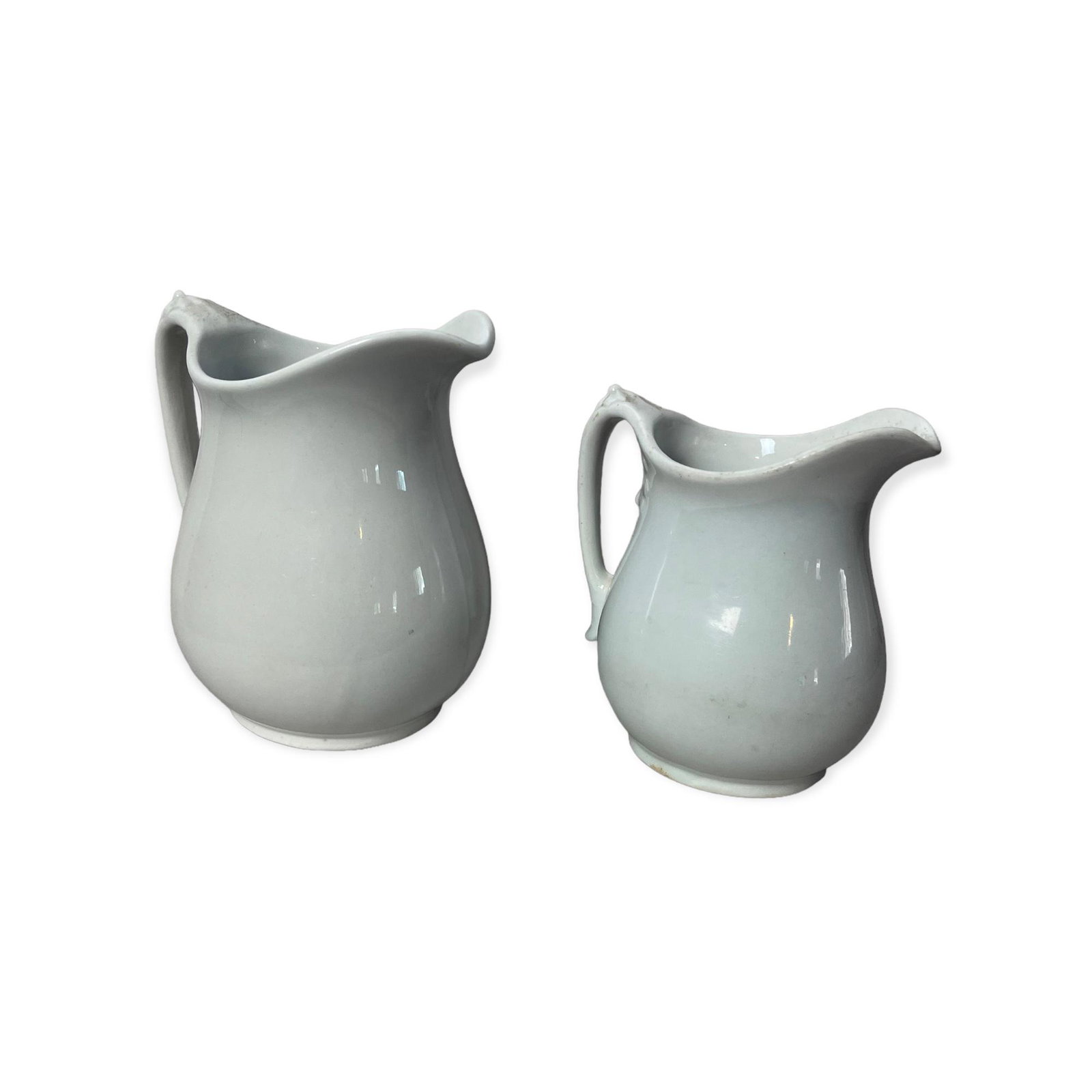 Two Royal Ironstone Johnson Bros. Milk Pitchers (1 of 3)