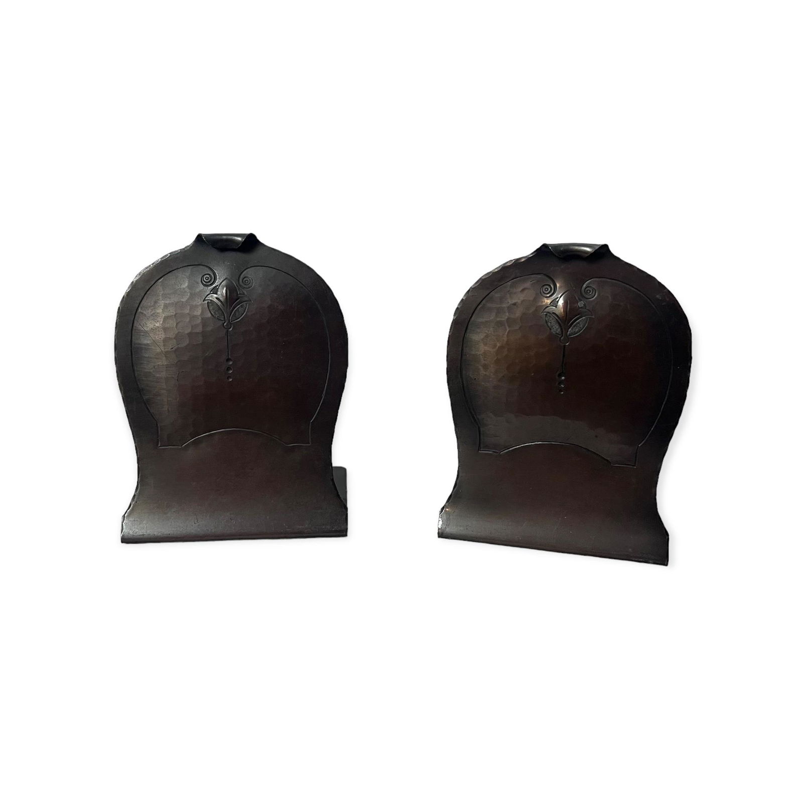 Pair of Arts & Crafts Mission Copper Signed Bookends (1 of 1)