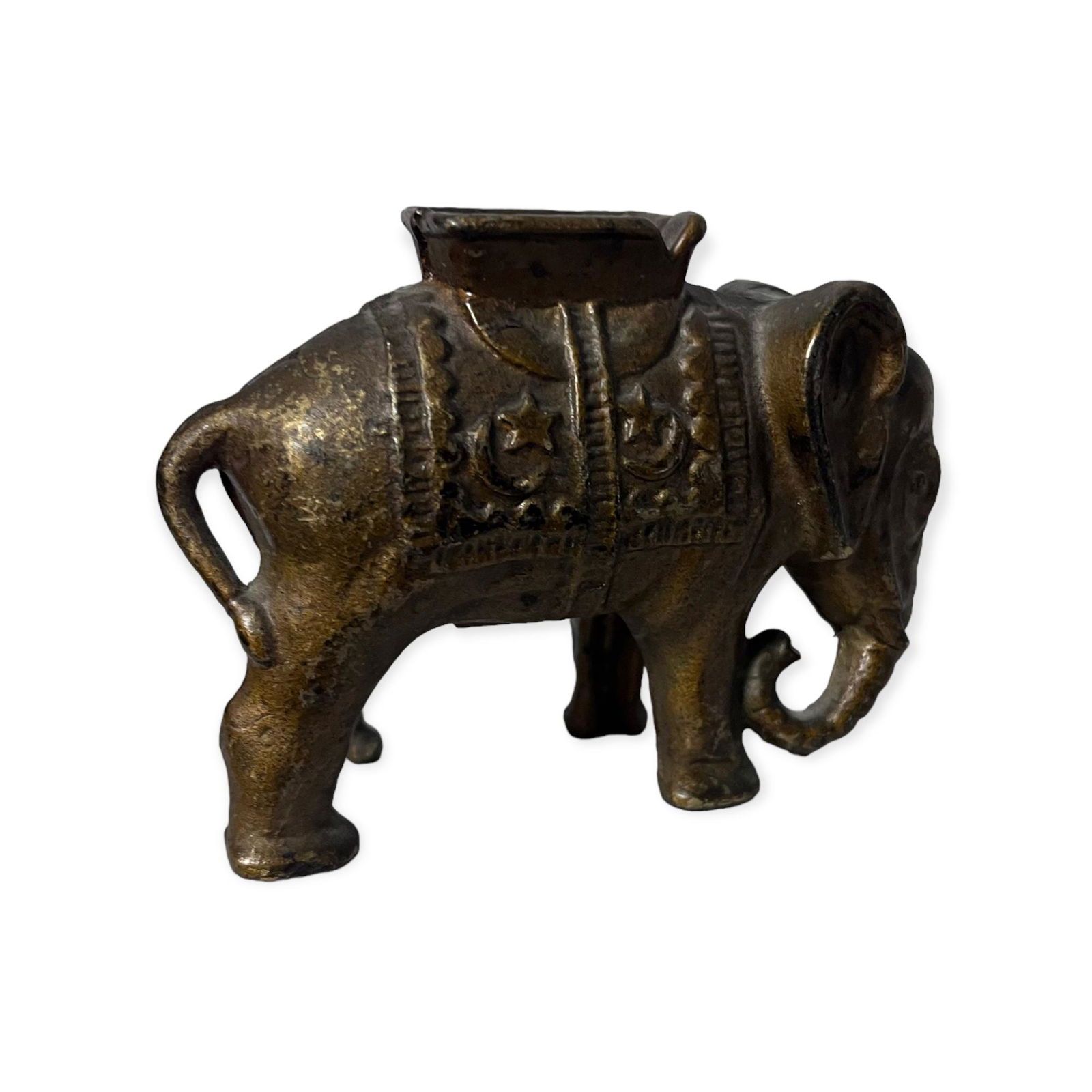 Original Cast Iron Circus Elephant Still Bank (1 of 1)