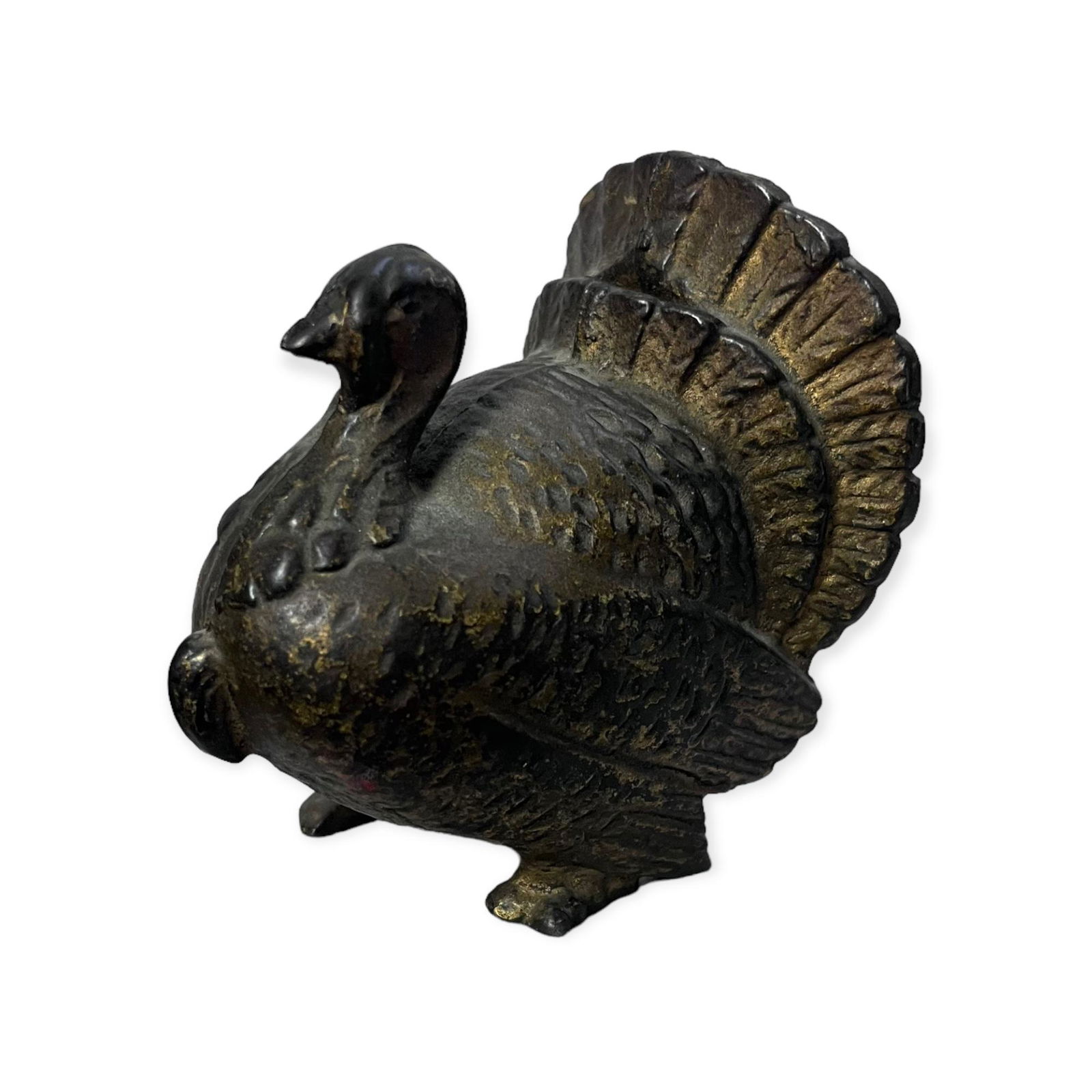 Original Cast Iron Turkey Still Bank (1 of 2)