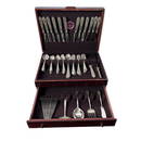 106 Piece Lunt Silversmiths Sterling Flatware Set