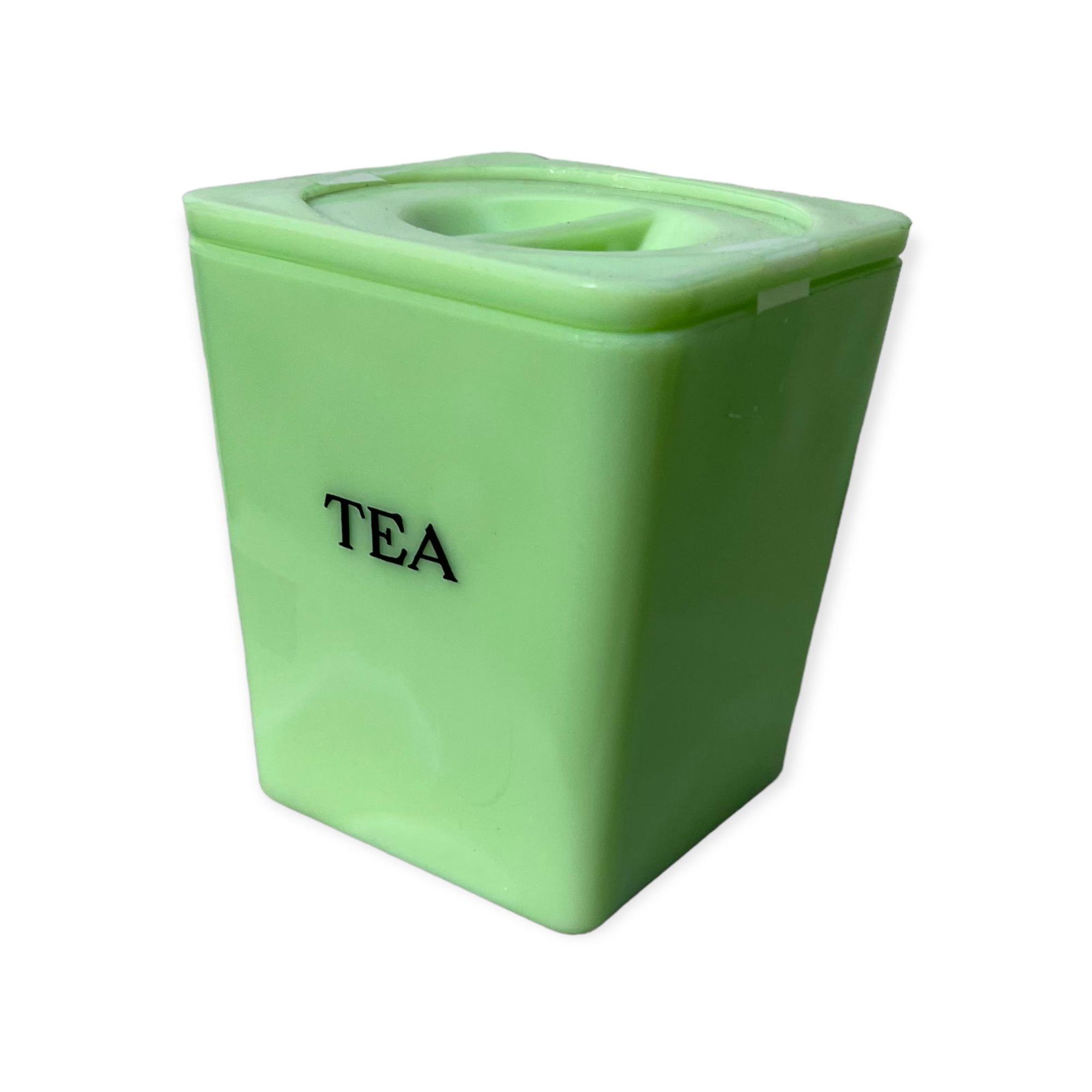 Jadeite Tea Canister With Lid