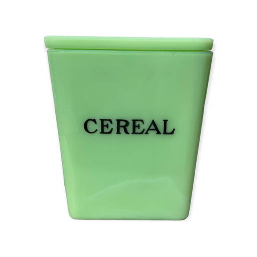 Jadeite Cereal Canister With Lid