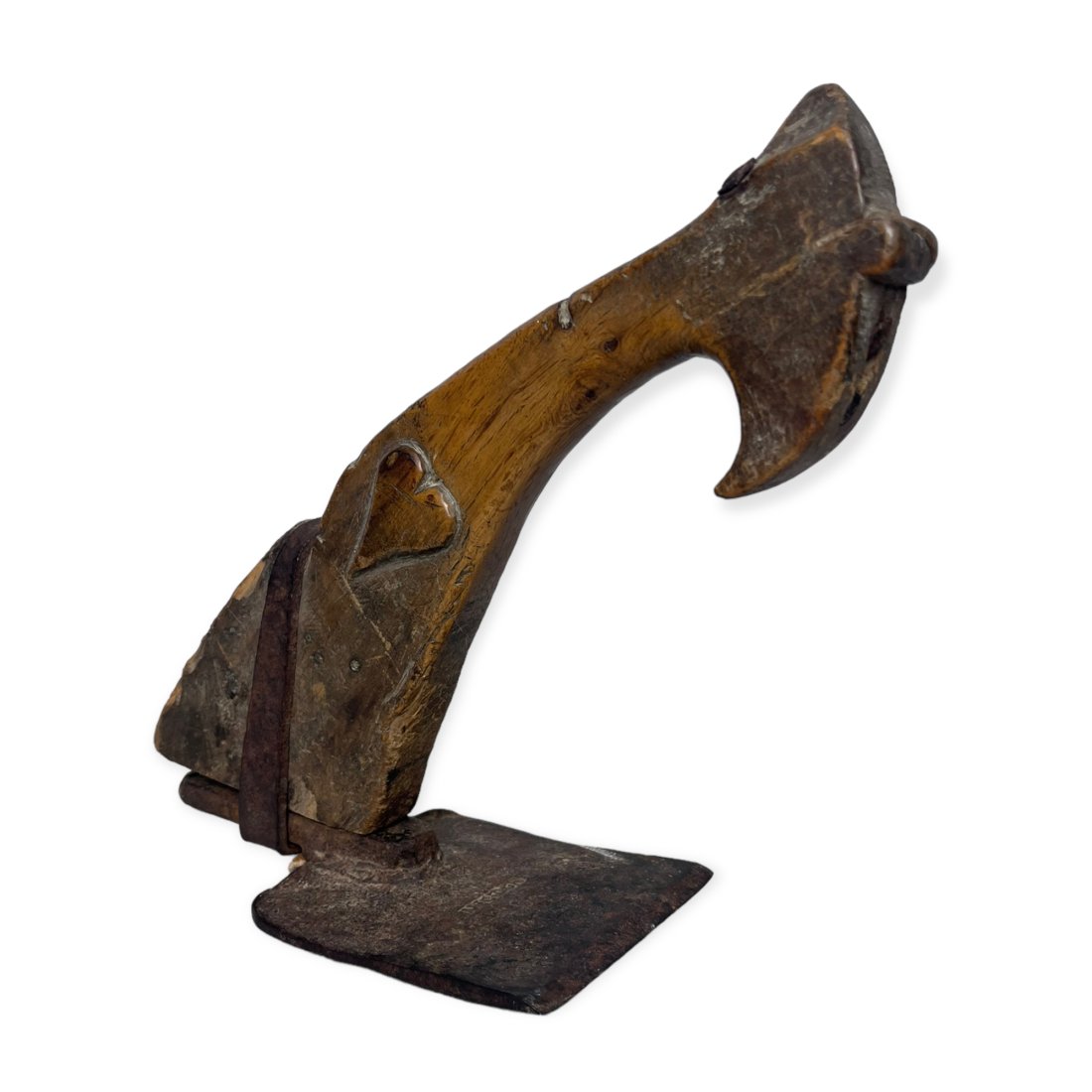 Early Adze With Carved Heart Handle (1 of 3)