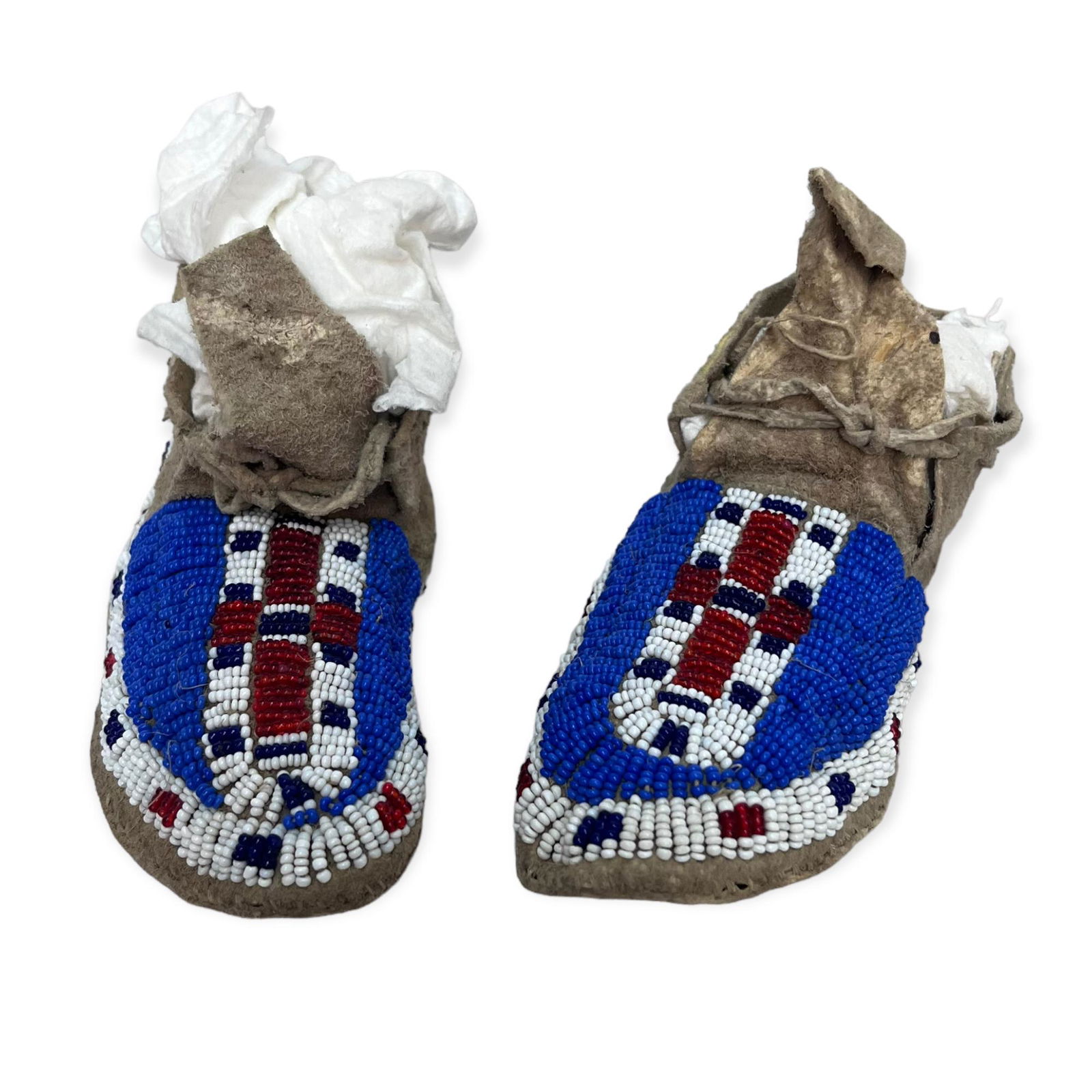 Pair of Sioux Indian Beaded Childs Moccasins (1 of 2)