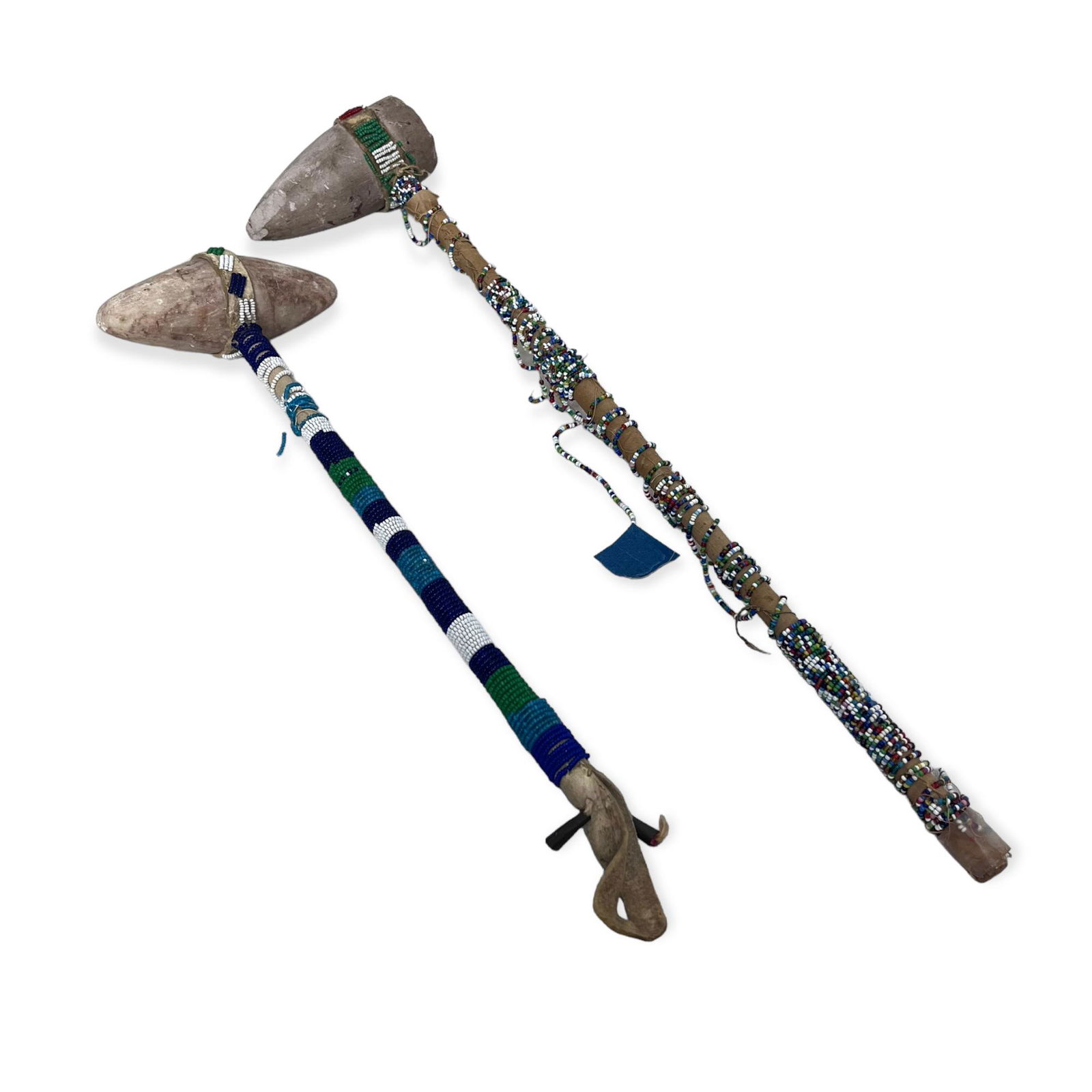 Pair of Period Native American Clubs (1 of 1)