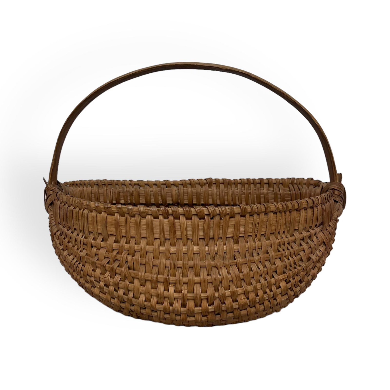 19th C Splint Half Basket (1 of 3)