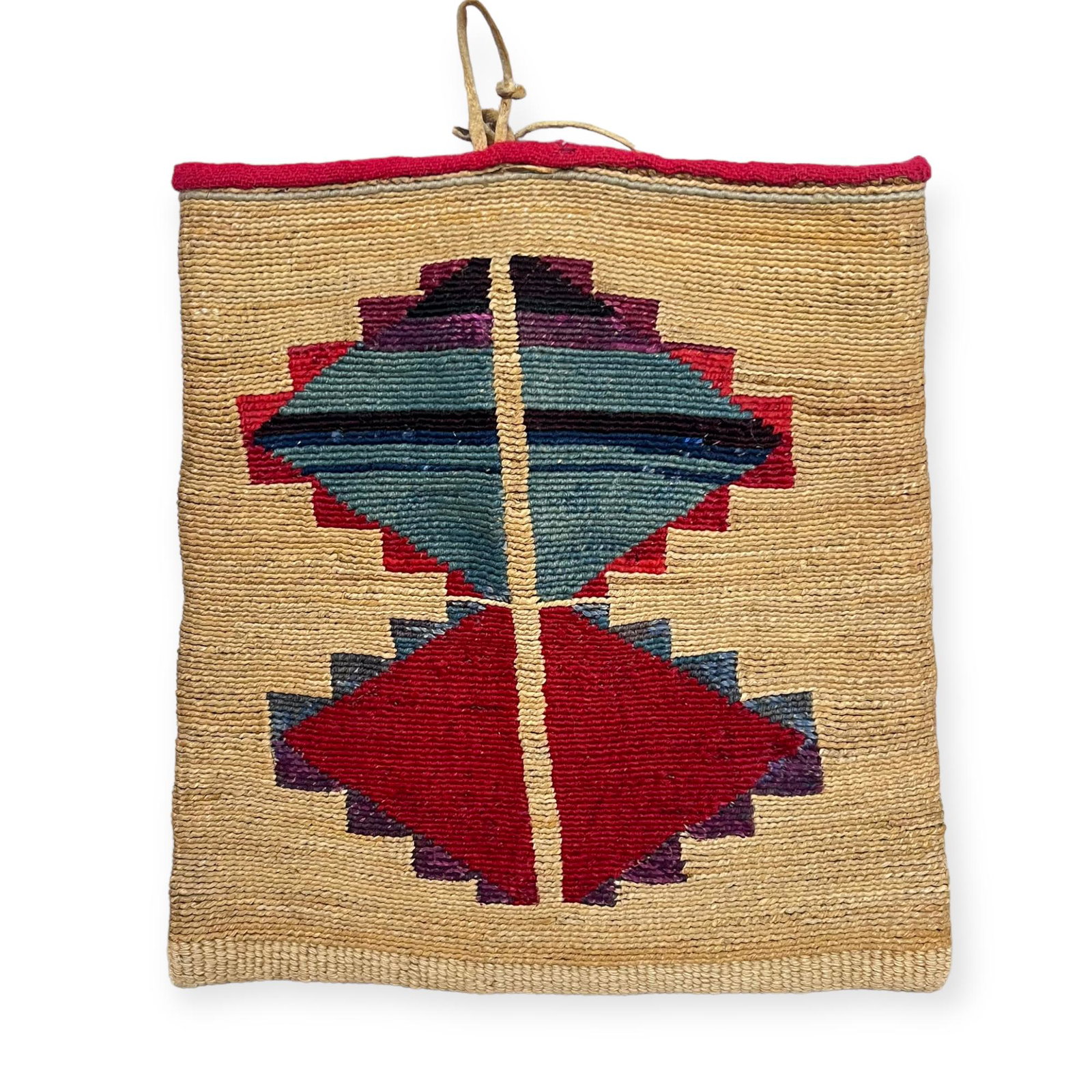 1800's Nez Perce Corn Husk Bag (1 of 2)