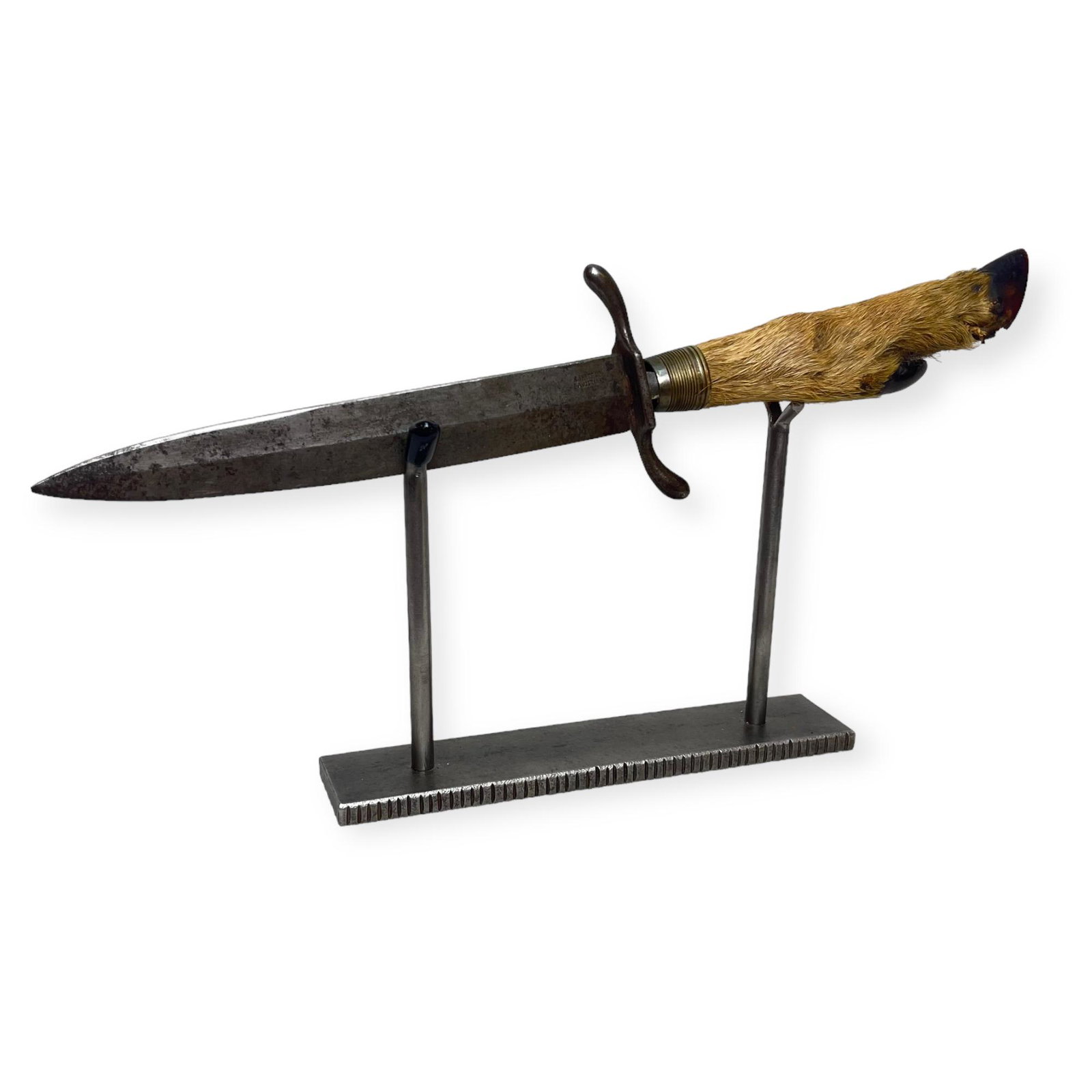 19th Century Deer Hoof Handle Dagger Type Knife (1 of 2)