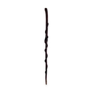 Wooden Folk Art Snake Cane: A wooden snake cane, 19th century. Measures approx 37 inches in length. Great patina. Some age expected wear, with a metal tip.