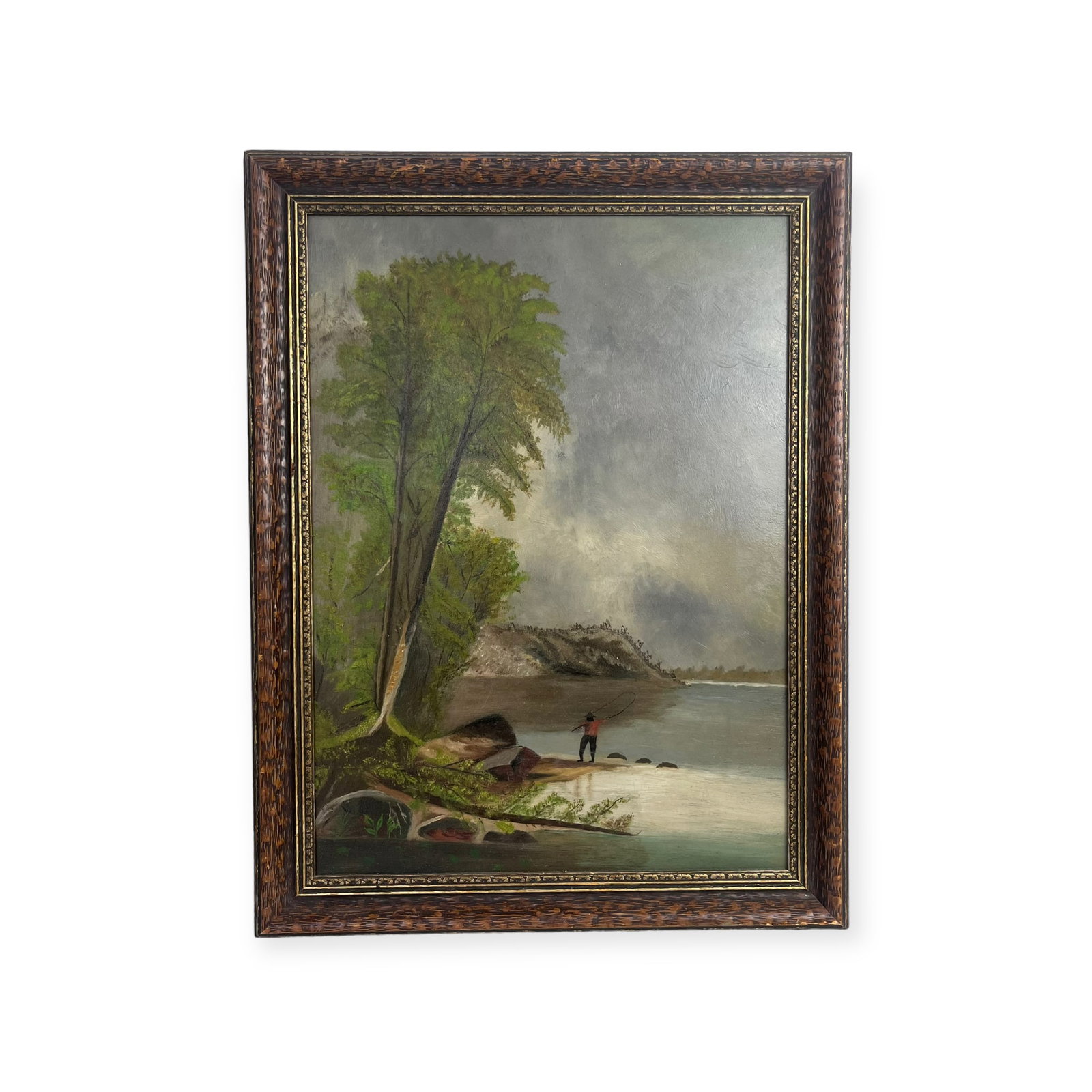 Early Fishing Scene Painting (1 of 2)