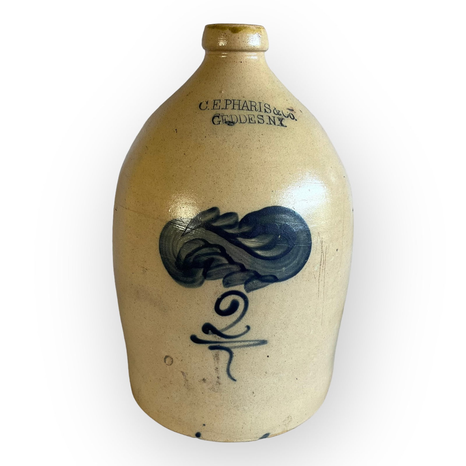 C.E. Pharis & Co/Geddes NY Stoneware Jug (1 of 4)