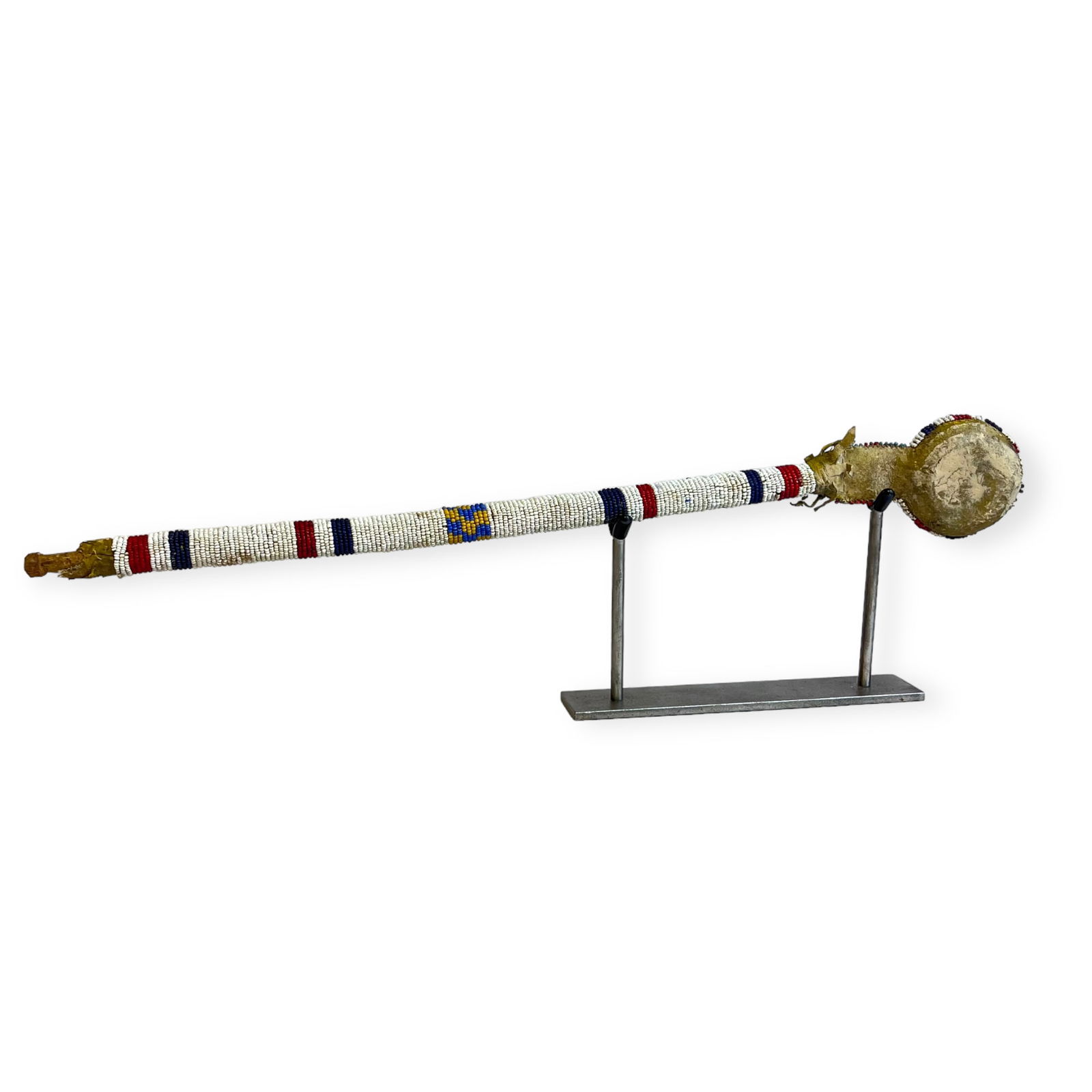 19th C. Sioux Beaded War Club (1 of 2)